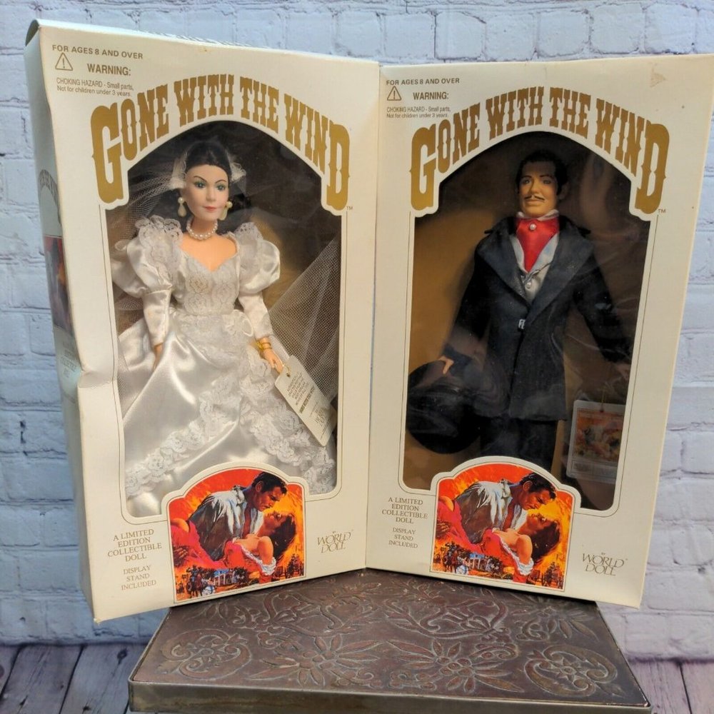 World Doll Vintage 1989 Gone with the Wind Limited Edition Dolls LOT of 2